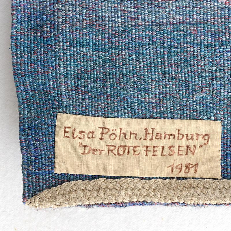 Rare Large Anthroposophical Wool Tapestry by Elsa Poehn, 1981.