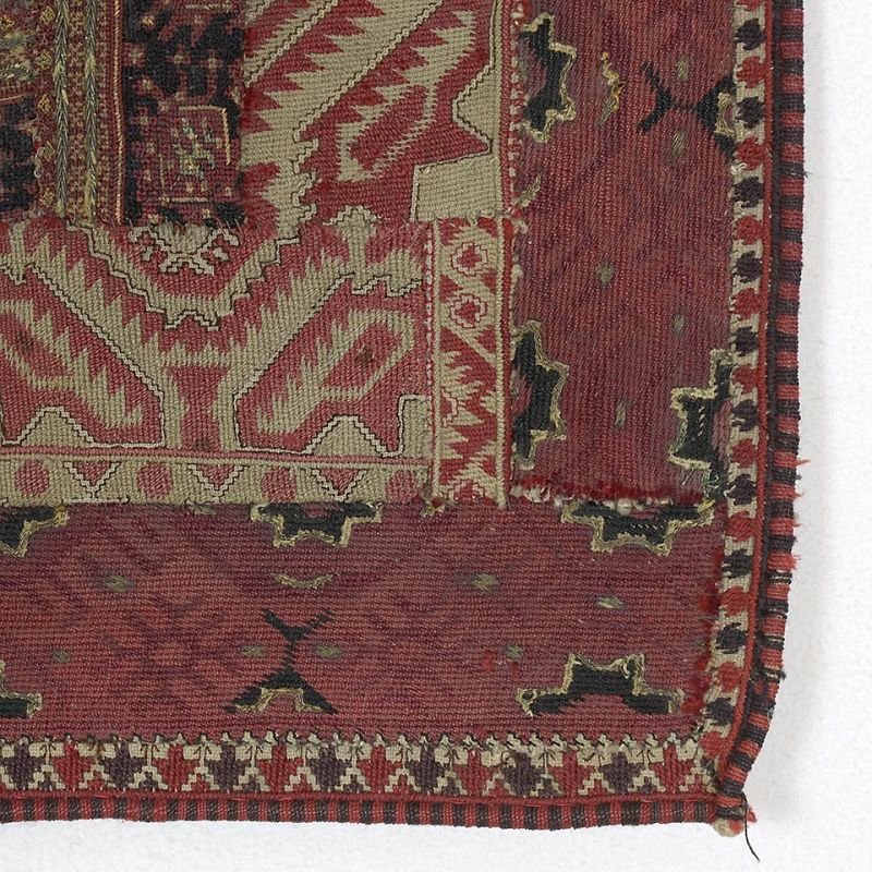 Antique Greek Island Composite Embroidery Textile Panel, 19th C.
