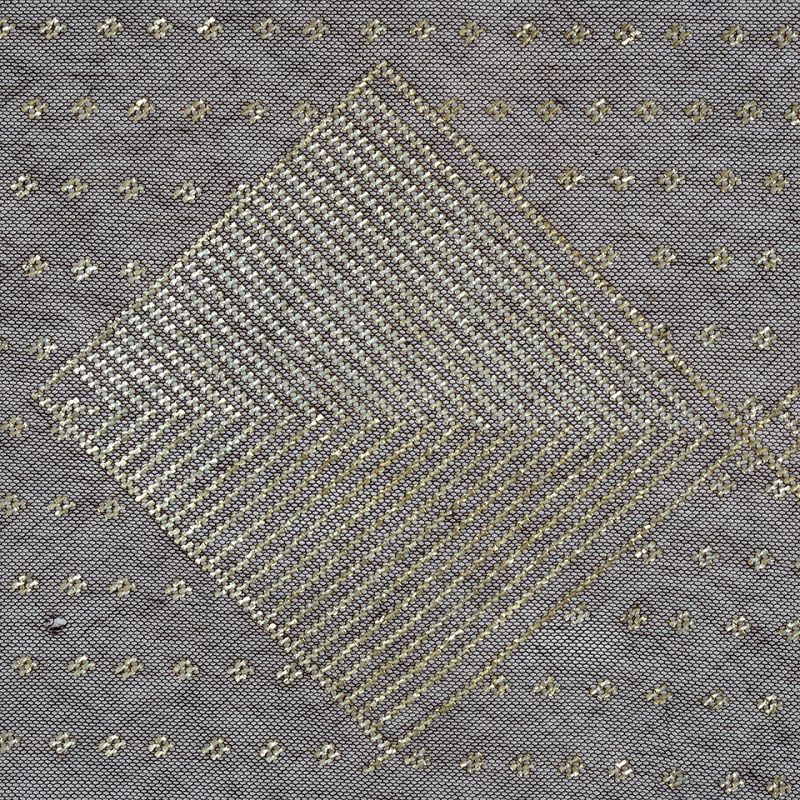 Antique Brown/Black Egyptian Assuit Shawl Veil Lace No. 1, c. 1920.