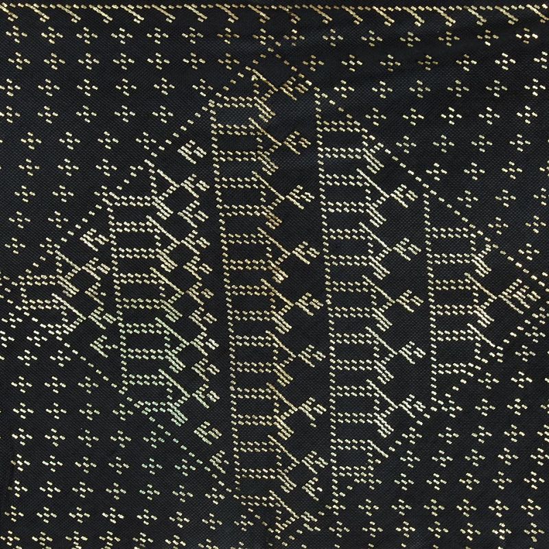 Antique Black Egyptian Assuit Shawl Veil Lace No. 2, c. 1920.
