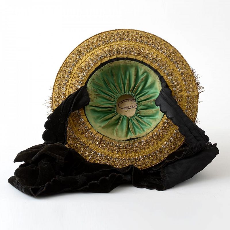 A Bavarian Goldwork &quot;Tracht&quot; Costume  Woman's Hat, Germany c. 1900