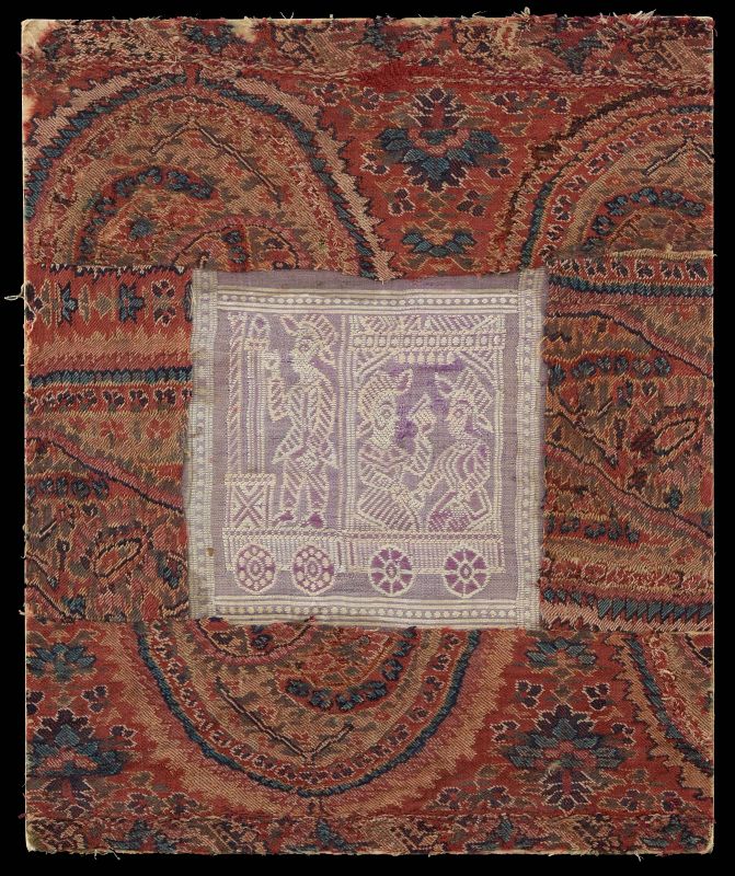 Anglo Indian Baluchari Silk Sari Kashmir Shawl Assemblage No.3, 19th C