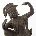 Fine Burmese Cast Pegu Bronze Figurine of a Dancer, 1920/1930.