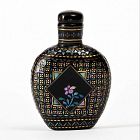 Chinese "Lac Burgauté" Mother-of-Pearl Snuff Bottle, Signed
