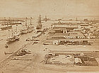 Original Albumen Photograph: Egypt, Port Said, c. 1880.