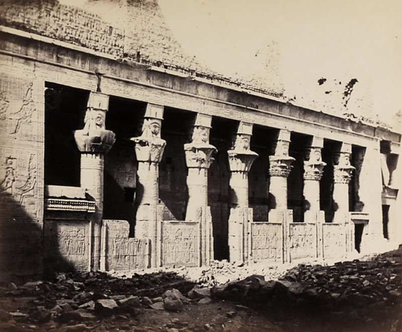 Early Albumen Photograph: Egypt, Philae. Pre 1880.