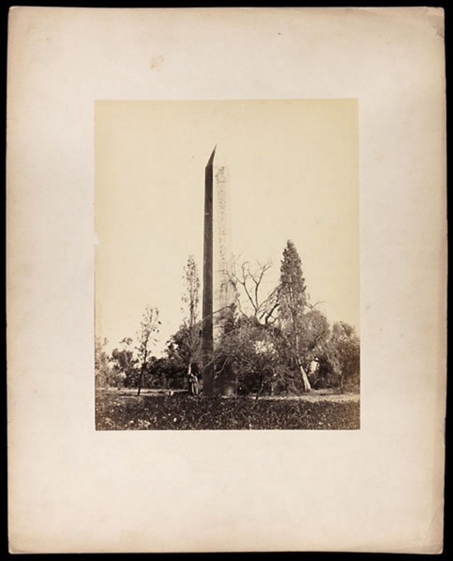 Early Albumen Photograph: Egypt, Obelisk. Pre 1880.