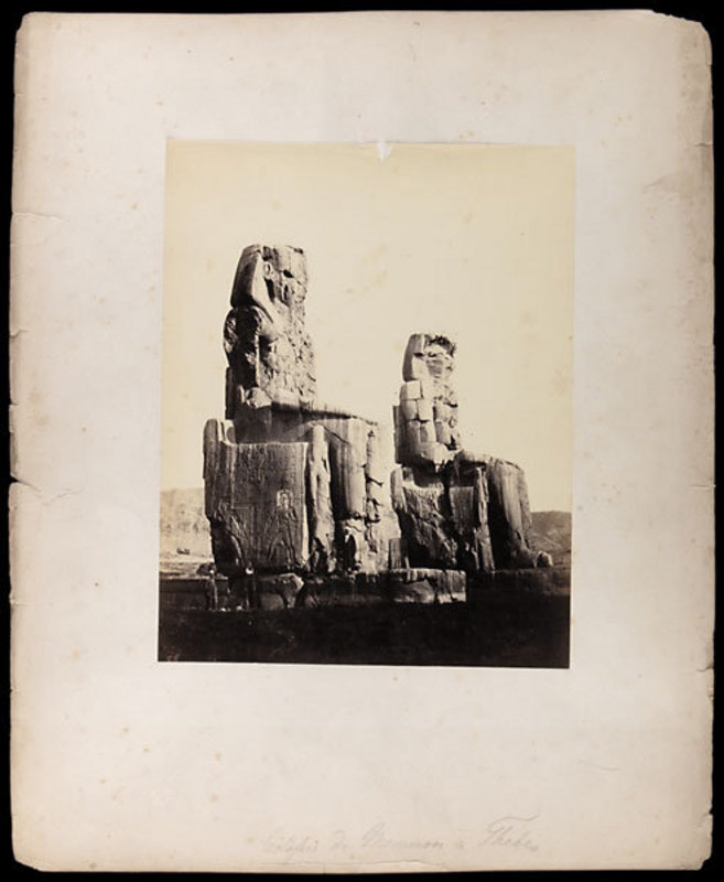 Early Albumen Photograph: Egypt, Thebes. Pre 1880.