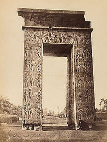 Early Albumen Photograph: Egypt, Karnak. c. 1870.