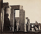 Early Vintage Photograph of the Ramesseum, c. 1865.