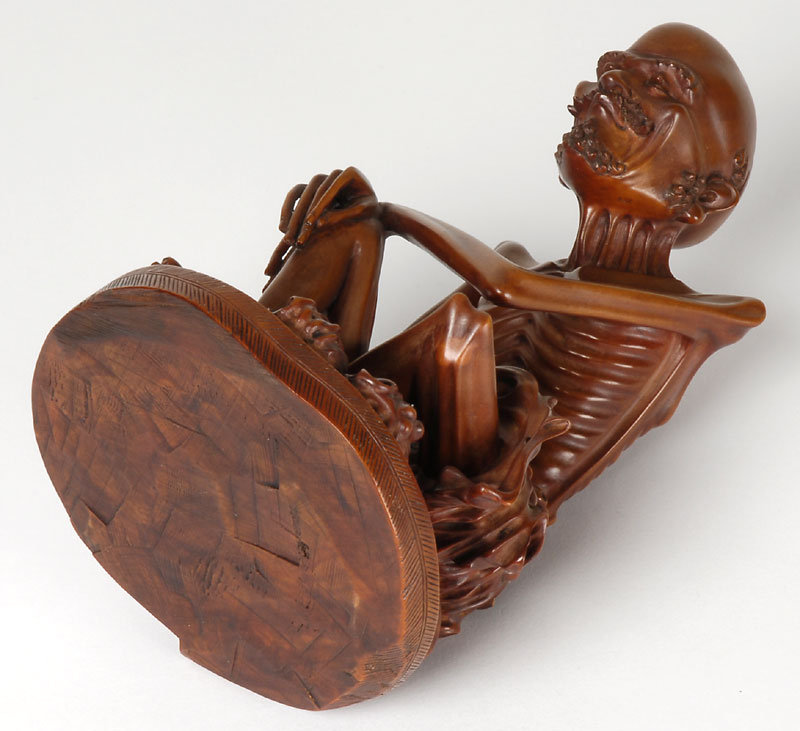 Chinese Boxwood Carving of Fasting Buddha, 18th/19th C.