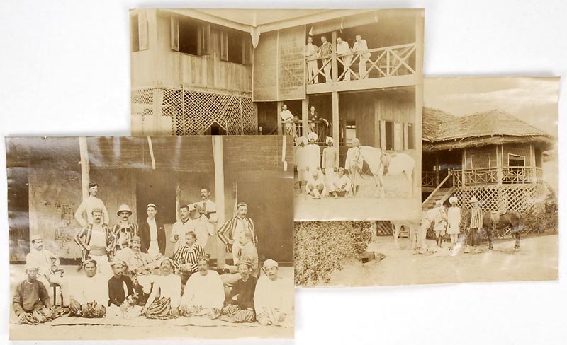 3 Historical Photographs from Colonial Burma, 19th C.