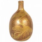 Japanese gold lacquered bottle