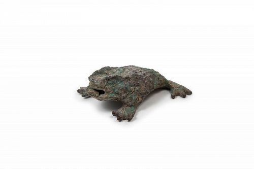 Japanese three-legged toad in bronze