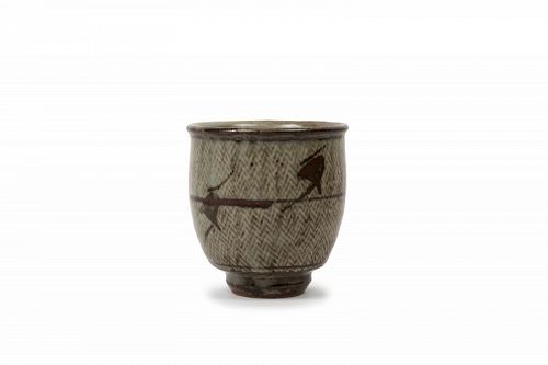 Japanese corded pattern tea cup Tatsuzô Shimaoka