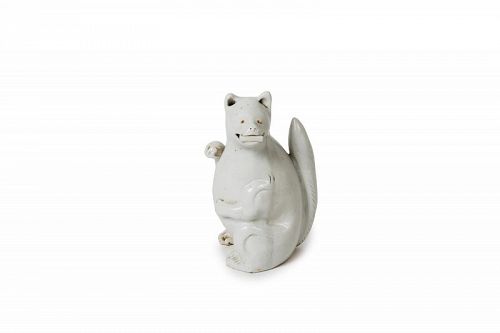Japan ceramic inari fox - Taisho
