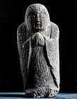 Stone Jizo Bosatsu Bodhisattva Kannon Buddha Edo 18 c