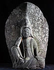 Stone Nyoirin Kannon Bosatsu Bodhisattva Edo 18 c.