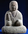 Stone Jizo Bosatsu Bodhisattva Sadogashima Edo 18/19 c.