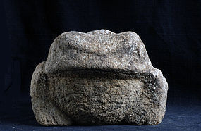 Triple-Whammy Stone Frog Oya-ko Kaeru Edo 19 c.
