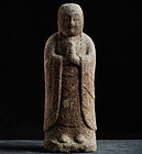 Stone Jizo Bosatsu Bodhisattva Mid-Edo 18 c.