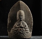 Stone Seishi Bosatsu Bodhisattva Edo 18/19 c.