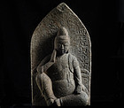 Stone Nyoirin Kannon Bosatsu Bodhisattva Edo 18 c.