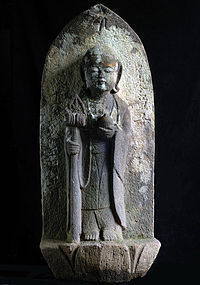 Stone Jizo Bosatsu Bodhisattva Genroku 16 (1703) Edo