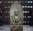 Stone Yakushi Nyorai Healing Buddha Granite Edo 17 c.