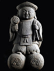 Stone Daikokuten Shichifukujin 7 Lucky Gods Edo/Meiji