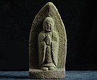 Stone Jizo Bosatsu Bodhisattva Sculpture Edo 18 c.