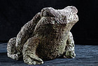 Stone Sculpture Toad Frog Kaeru Edo 19 c.