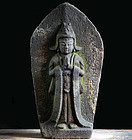 Stone Bato (Horse-Head) Kannon Bosatsu Bunsei 12 (1829) Edo