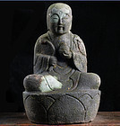 Stone Jizo Bosatsu Bodhisattva Edo 19 c.