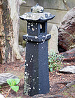 Stone (Basalt) Lantern in Two Pieces Late-Edo/Meiji 19 c.