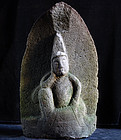 Stone Nyoirin Kannon Bosatsu Bunkyu 3 (1863) Late-Edo Period