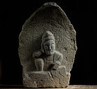 Stone Nyoirin Kannon Bosatsu Folk Sculpture Edo 18/19 c.