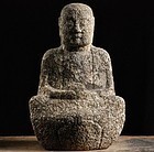 Stone Sculpture Granite Jizo Bosatsu Edo 18 c.