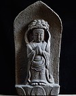 Stone Sculpture Sho-Kannon Bosatsu Edo 19 c.