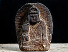 Stone Nyoirin Kannon Bosatsu Sandstone Edo 17/18 c.