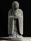 Stone Jizo Bosatsu Bodhisattva Anei 7 (1778) Mid-Edo Period