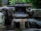 Stone Yukimi-doro Snow-Viewing Lantern Taisho/Showa ca. 1930