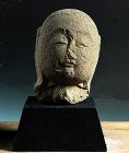 Stone head bust butto Jizo Bosatsu 17 c.