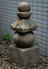 Stone Gorinto Five-Tier Pagoda Stupa Nanbokucho~Muromachi ca. 1400