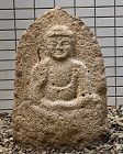 Stone (Granite) Seated Amida Nyorai Buddha Kamakura~Nanbokucho 14 c.