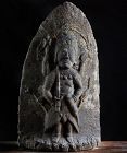 Stone Shomen Kongo Disease Amulet Edo 18 c.