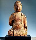 Seated Wooden Buddha Nyorai Heian Period ca. 1100