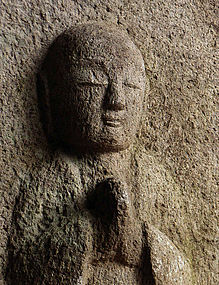 Stone Jizo Bosatsu bodhisattva Buddha Kannon Edo