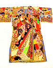 Art Deco Japanese Textile Silk Kimono