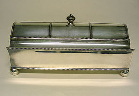 Sheffield English Silver Plate Double Inkwell